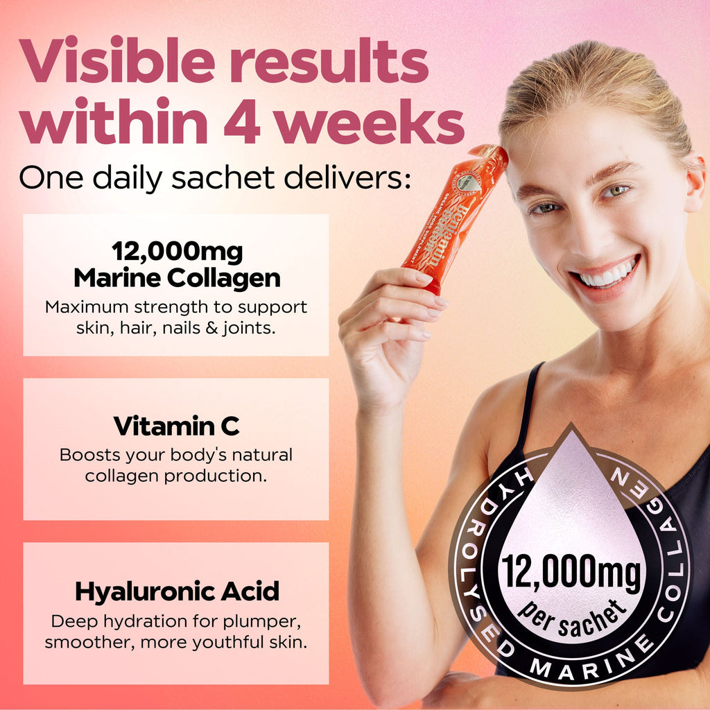 Benjamin Button 12,000mg Marine Collagen Drink - Orange Liquid Sachets