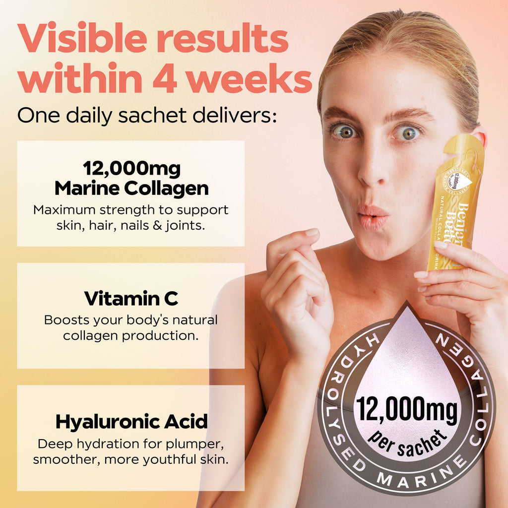 Benjamin Button 12,000mg Marine Collagen Drink - Mango Liquid Sachets