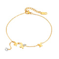 Kellie Luxe 18k Gold Plated Butterfly Anklet