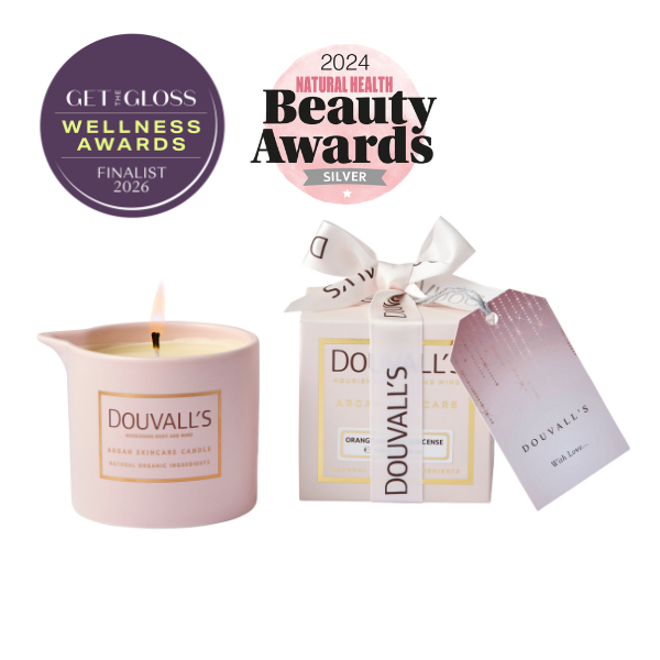 Argan Massage Candle - Vanilla Jasmin & Ginger 180g | Intensely Nourishing and Hydrating Body Treatment