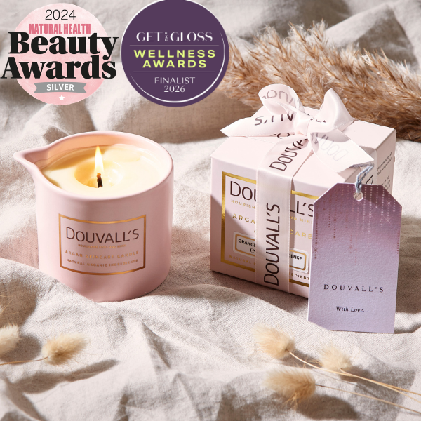 Argan Massage Candle - Vanilla Jasmin & Ginger 180g | Intensely Nourishing and Hydrating Body Treatment