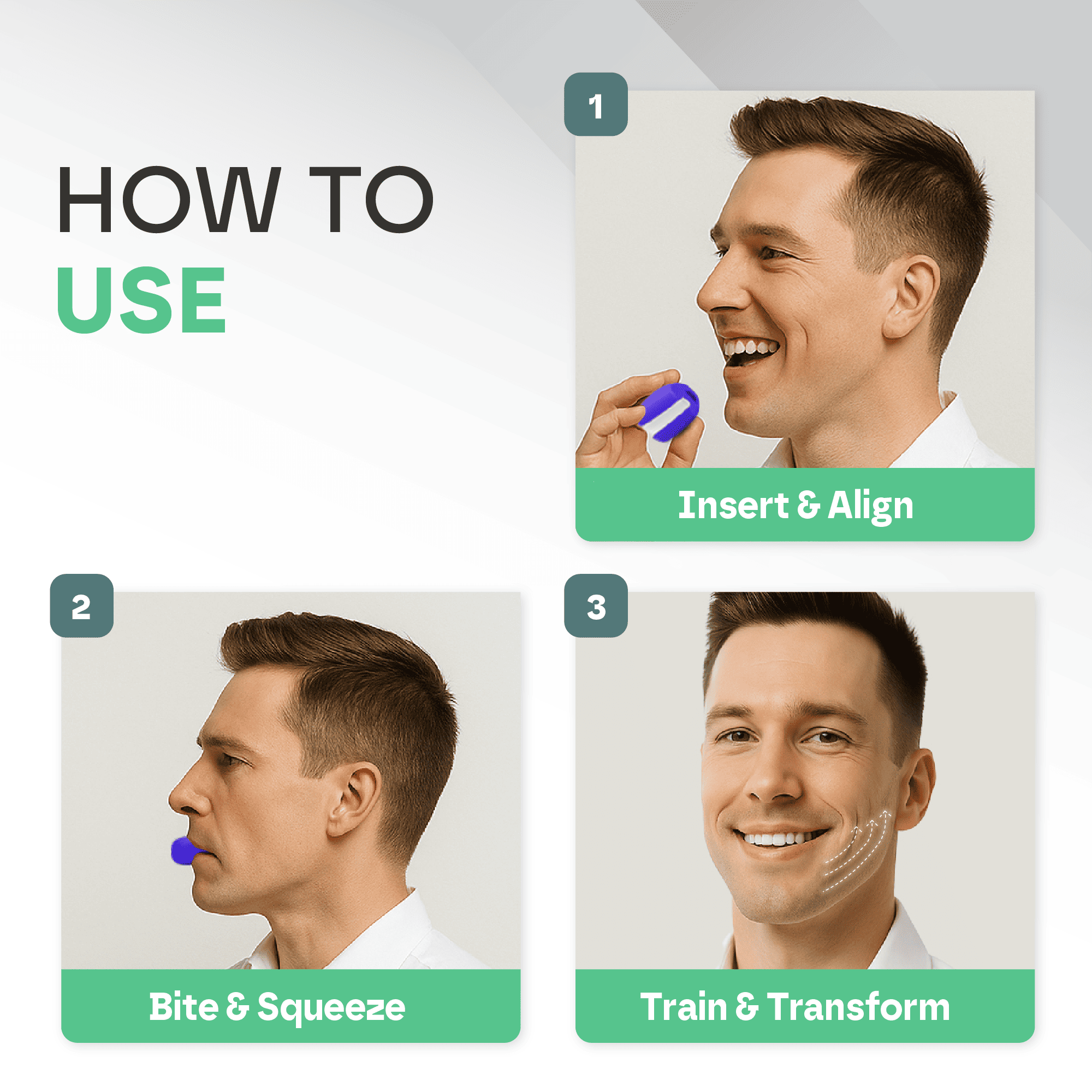 Jaw Exerciser & Muscle Trainer (3 Levels)