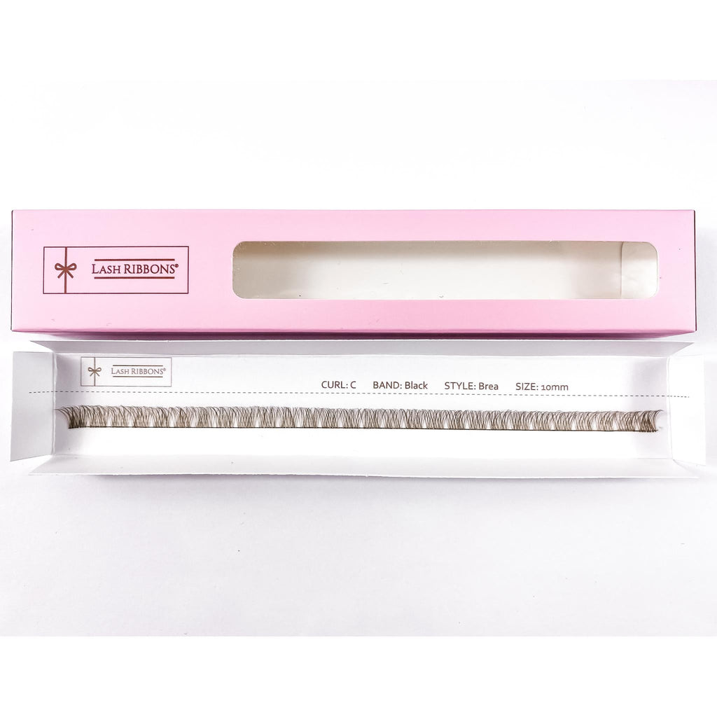 'C' Curl Brown Lash Ribbons® Starter Kit (With Clear Lash Bond)