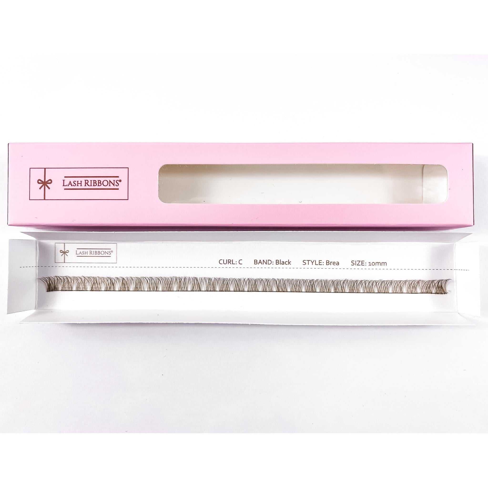 'C' Curl Brown Lash Ribbons® Starter Kit (With Clear Lash Bond)