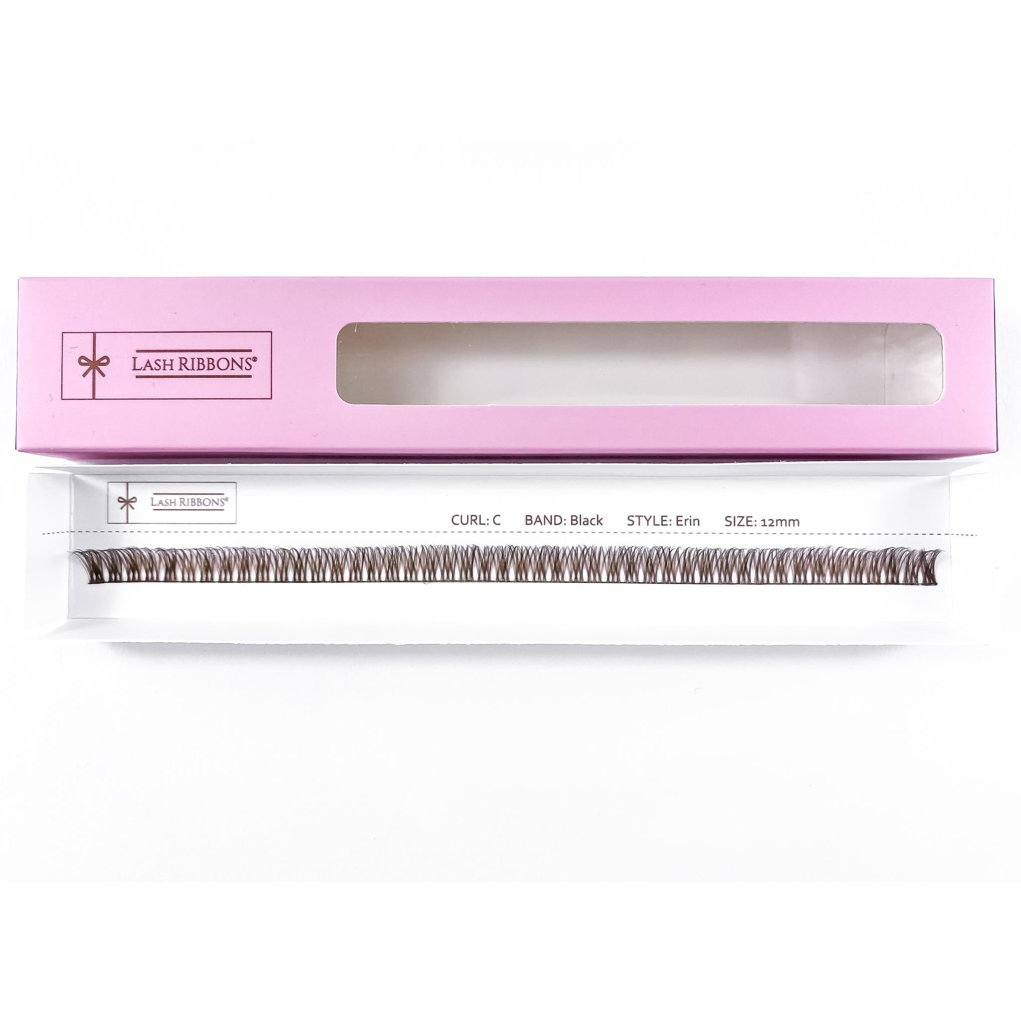 'C' Curl Brown Lash Ribbons® Starter Kit (With Clear Lash Bond)