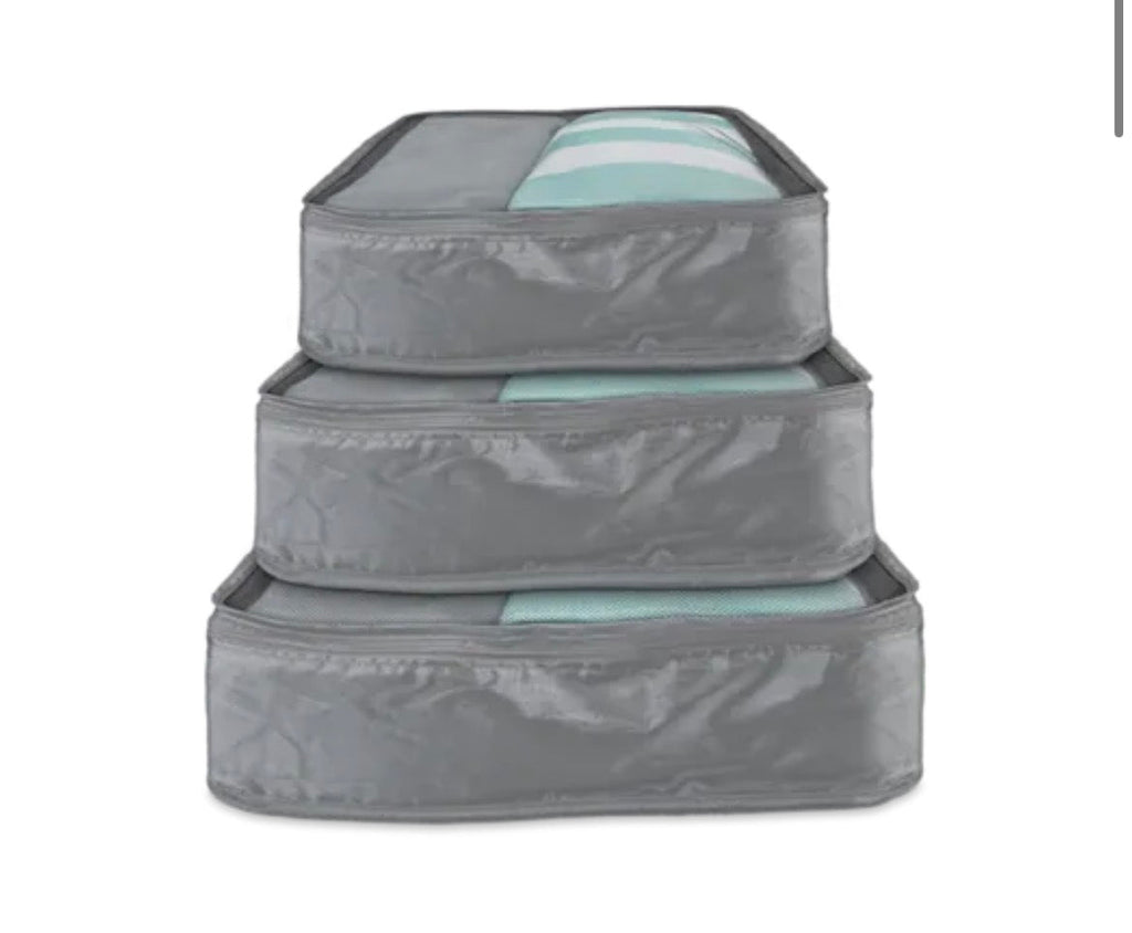 Travel luggage packing cubes 3 pack
