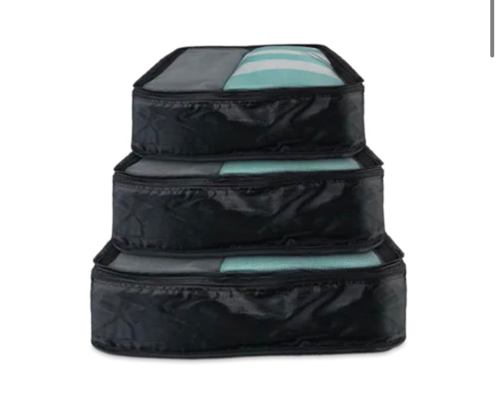 Travel luggage packing cubes 3 pack
