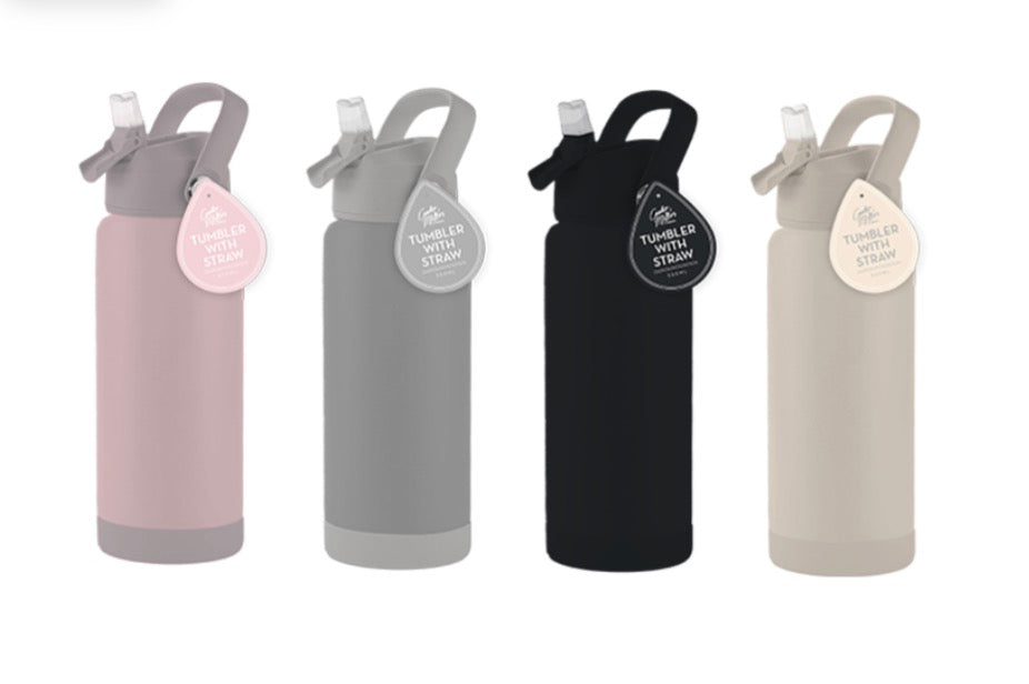 Double walled bottle with straw 550ml