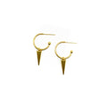 Sydney Gold Spike Hoop Earrings