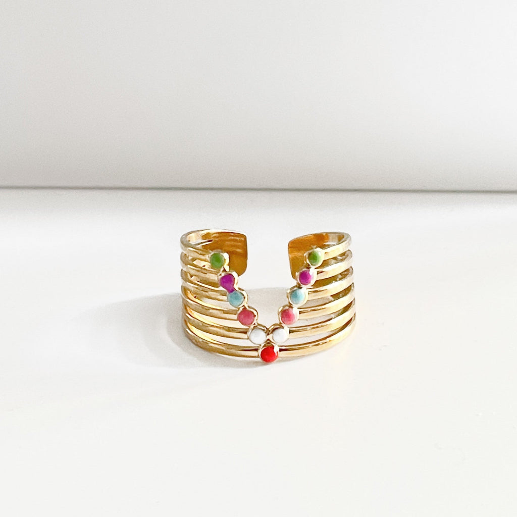 Amaya Luxe 18k Gold Plated Ring