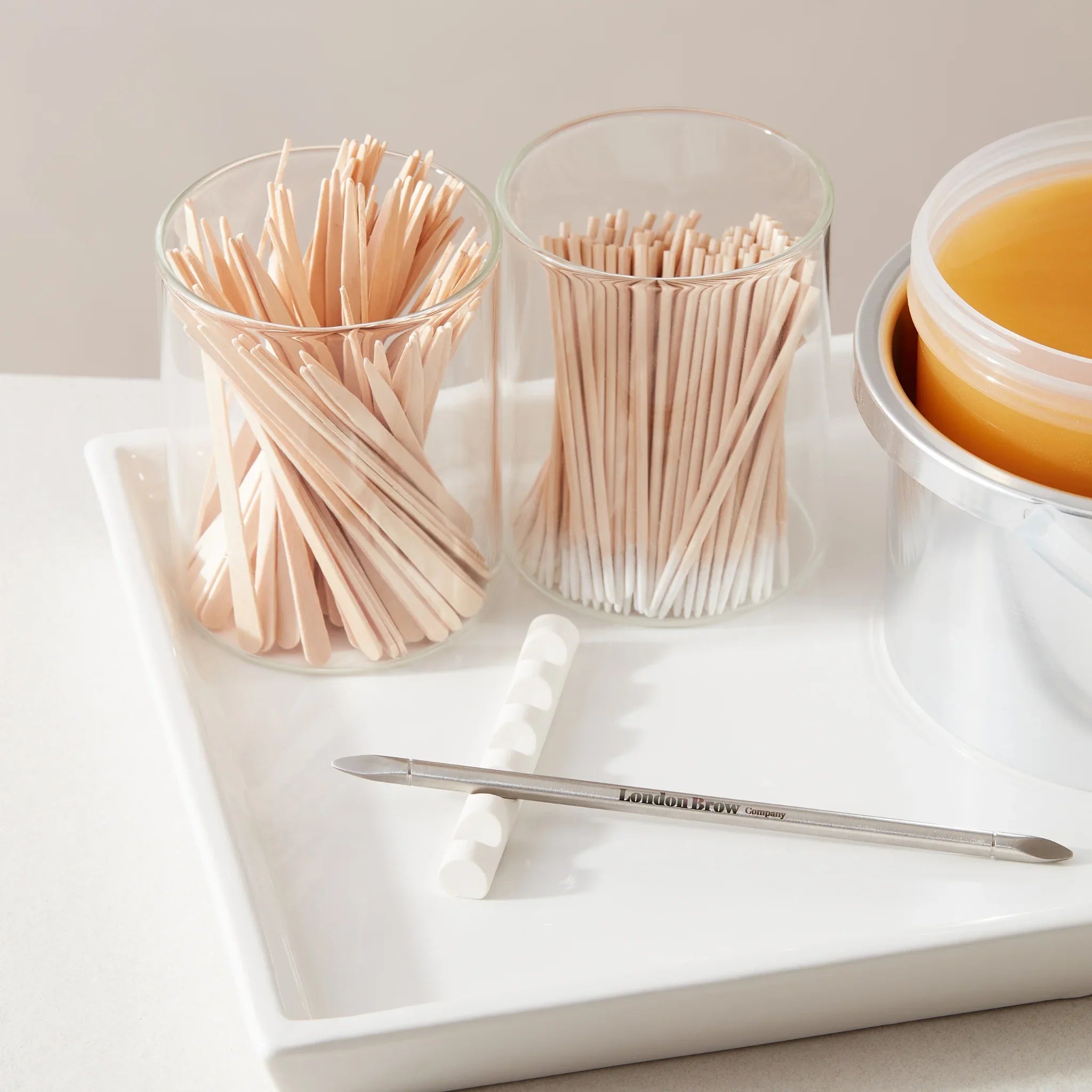 Bamboo Glass Storage Jar