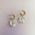 Taja Faceted Heart Earrings