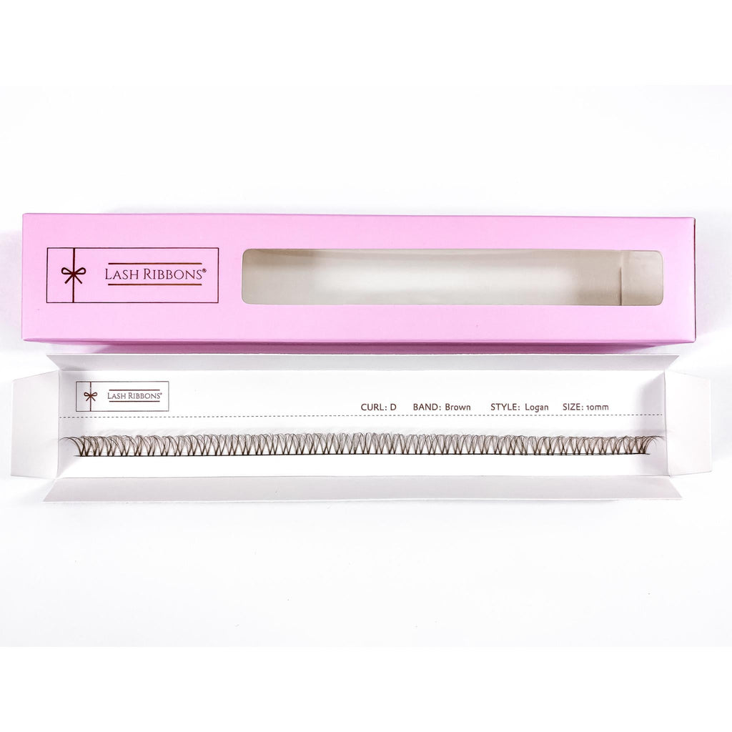 3D 'D' Curl Brown Lash Ribbons® Starter Kit (With Clear Lash Bond)