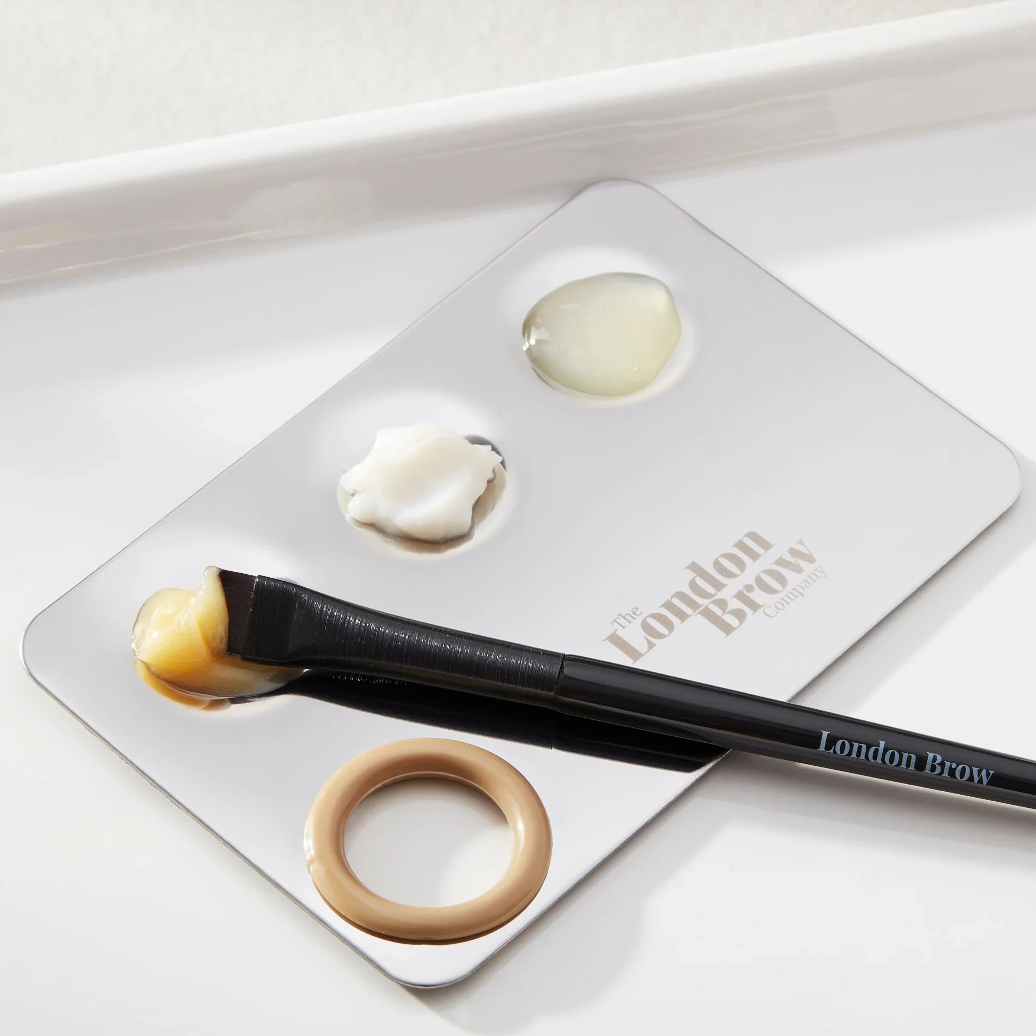 London Brow MUA Mixing Palette –  Stainless Steel Tint & Lamination Palette