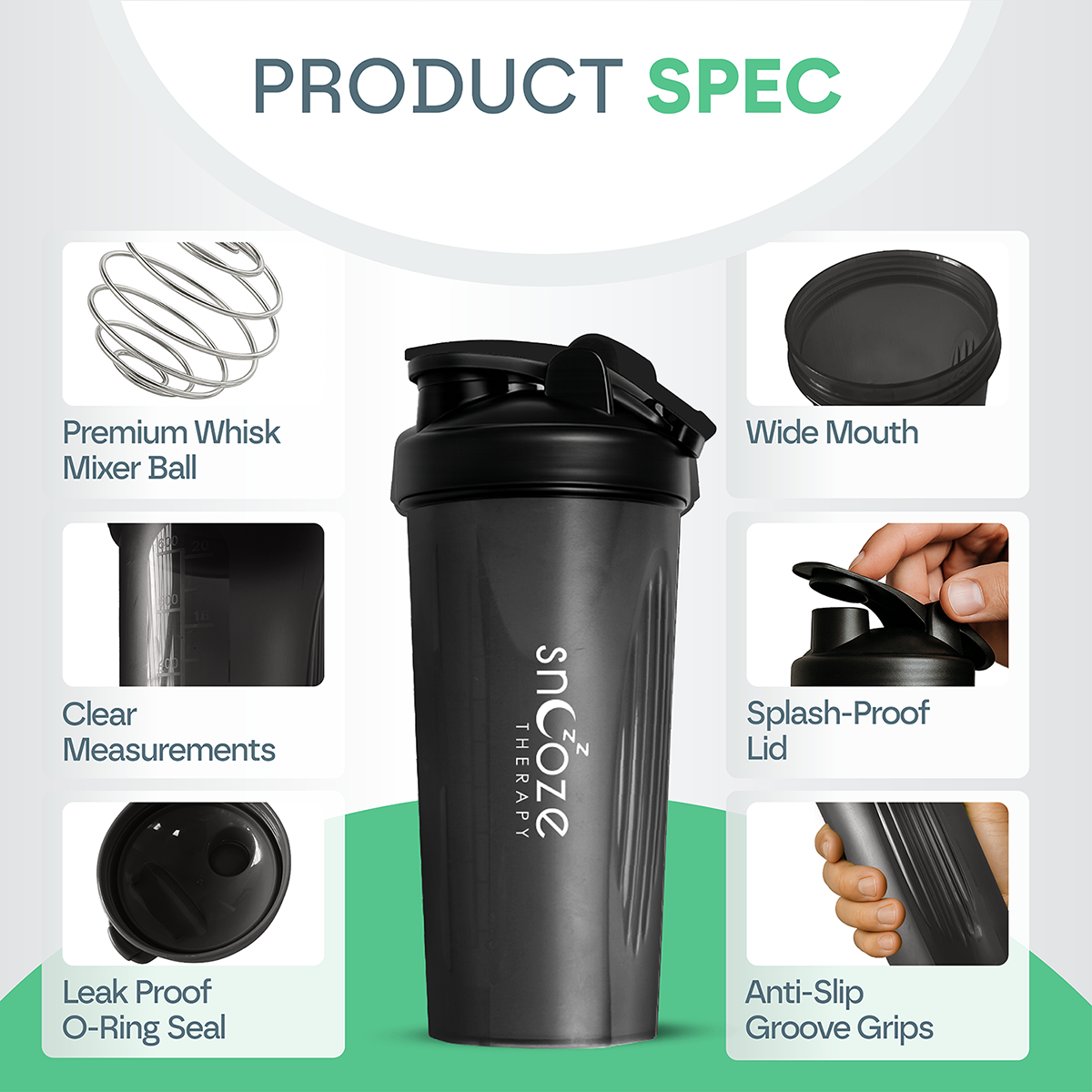 Protein Shaker Bottle