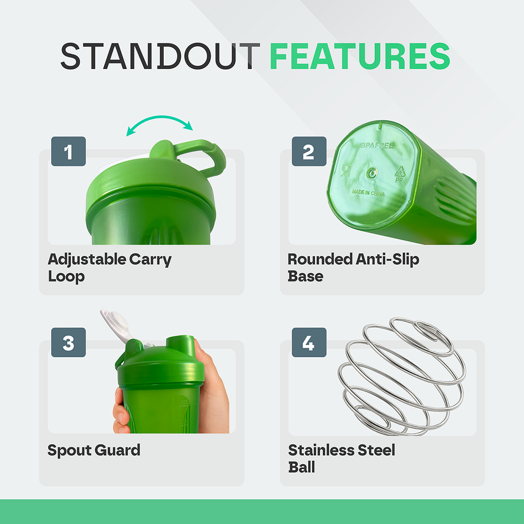 Protein Shaker Bottle
