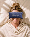 Namaste Embroidered Linen and Lavender Eye Pillow