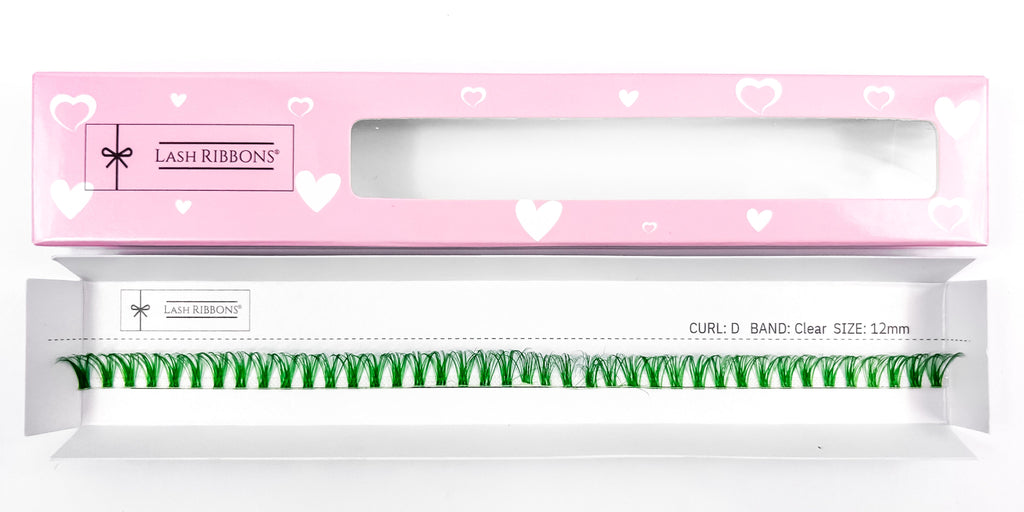 Emerald Green 'D' Curl Lash Ribbons®
