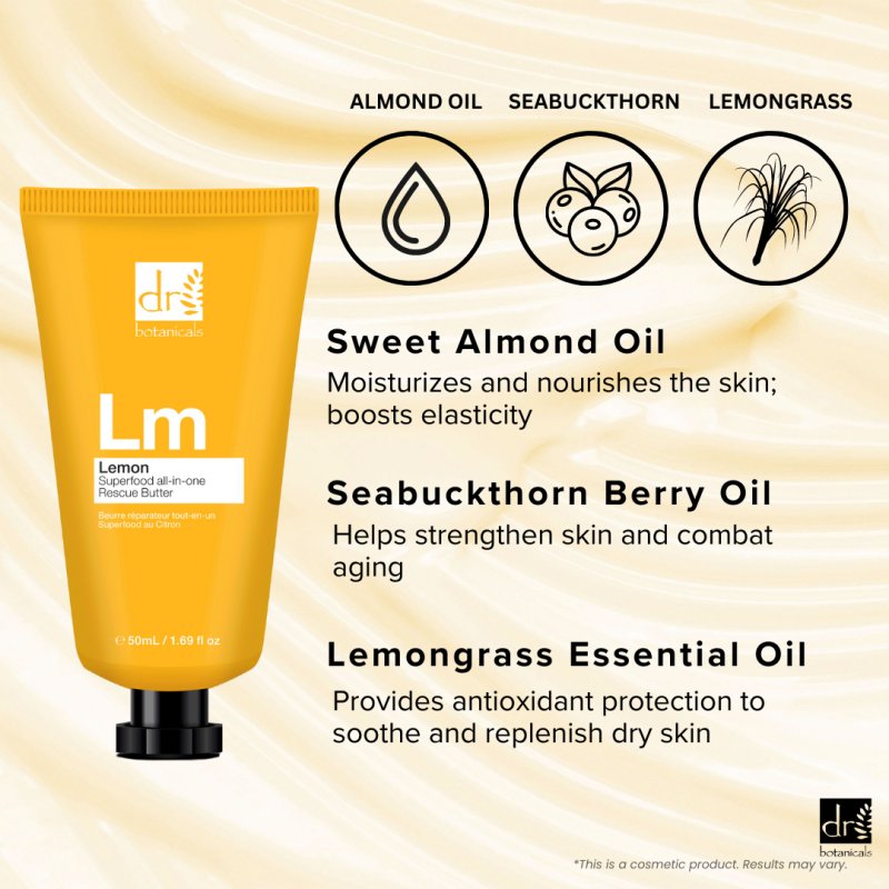 Lemon Superfood all-in-one Rescue Butter x2